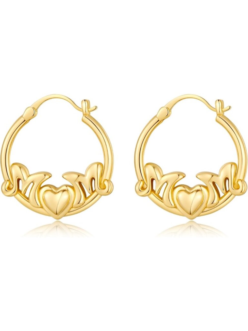 Trendy Large Chunky Hoop Earrings for Women - Vintage Y2K 80s 90s Statement